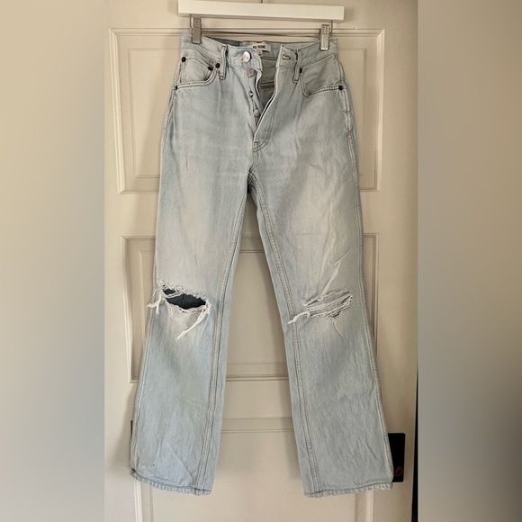 RE/DONE High Rise Rigid Loose Jean / Straight cut - Picture 4 of 5